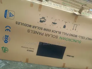 Original 650w Solar Panel ( Suncrown) Full Black.