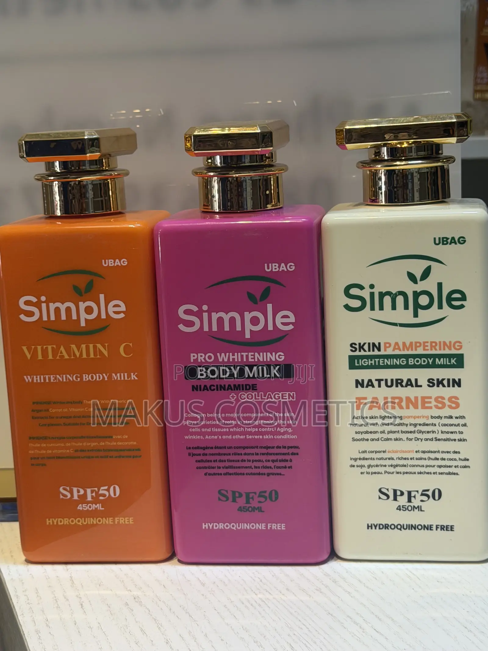 Simple Pro Whitening Body Milk