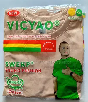 VICYAO 600 GSM Adult Round-Neck T-Shirt | Premium Plain Tee, M–3XL