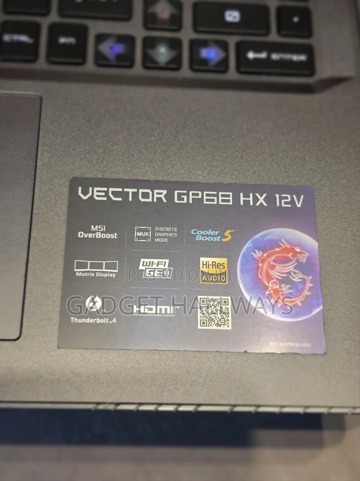Laptop MSI Vector GP66HX 12UGS 16GB Intel Core i9 SSD 1T