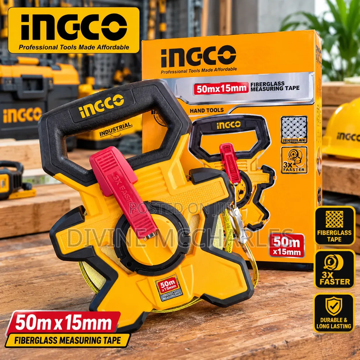 50meter Ingco Fiber Tape