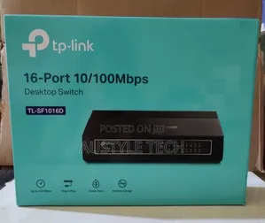 TP-Link Tl-Sf1016d 16 Port 10/100 Desktop Switch