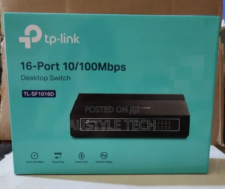 TP-Link Tl-Sf1016d 16 Port 10/100 Desktop Switch