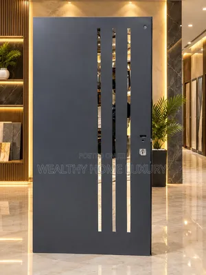 Israeli Security Door 4ft by 7ft With Glass Design