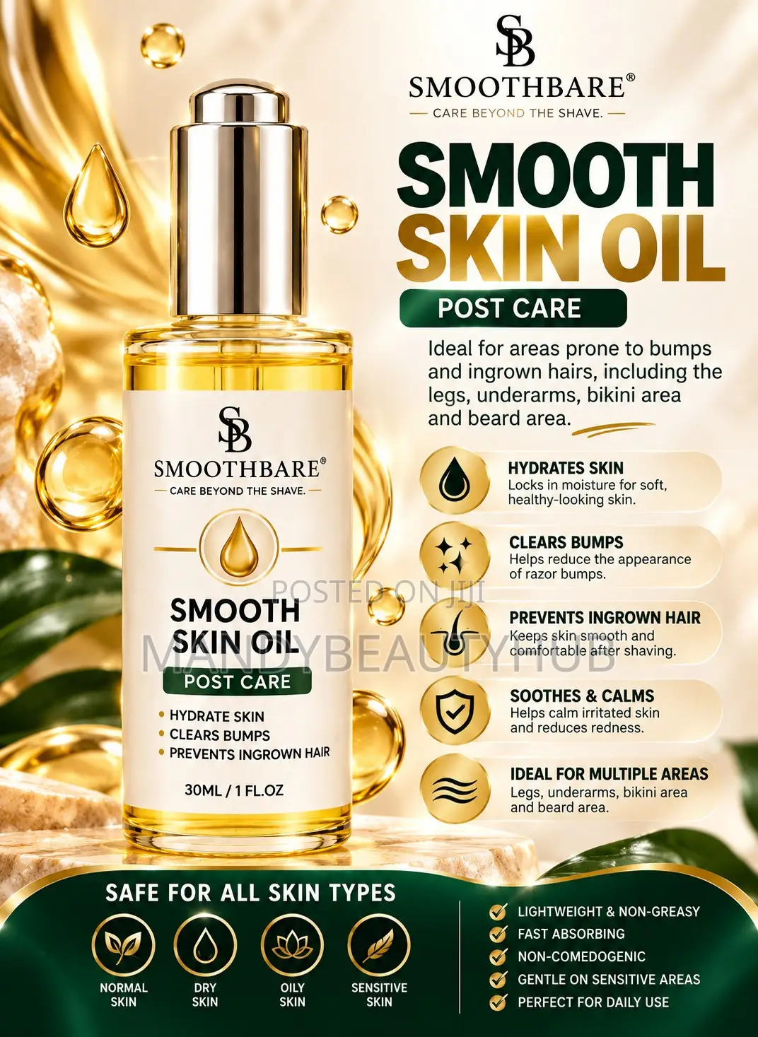 Smoothbare Smooth Skin Oil ( POST - CARE )