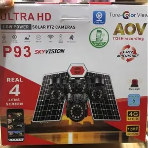 Sky Vision P93 12MP Ultra HD 4-Lens Solar PTZ Camera