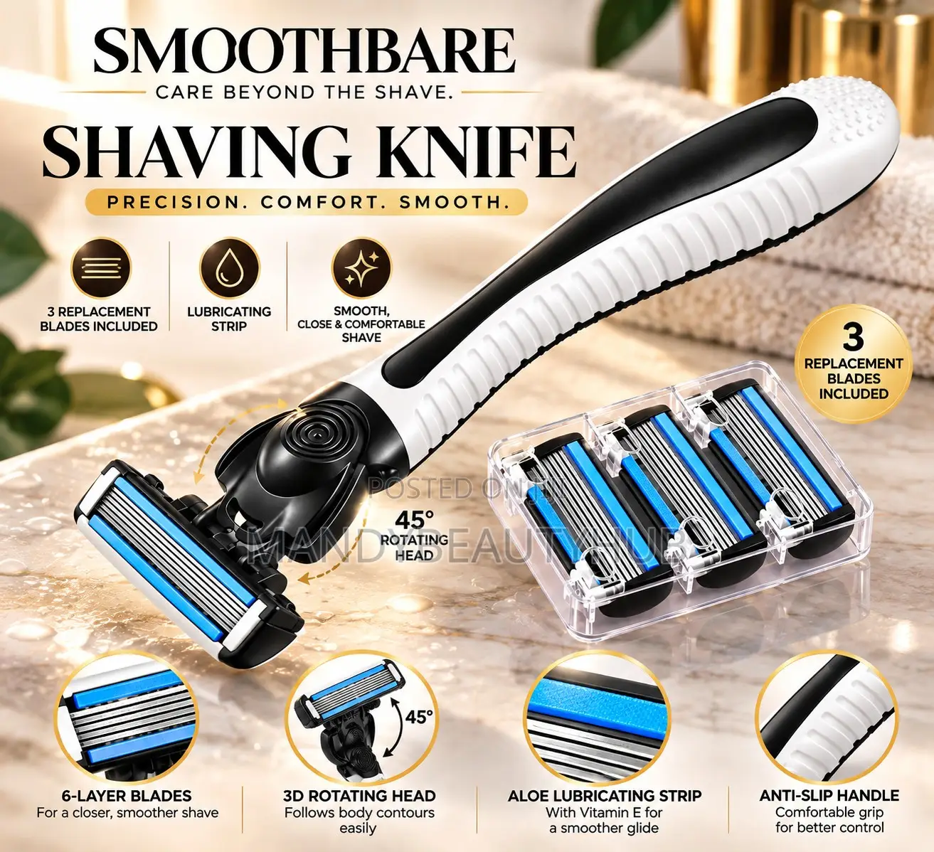Smoothbare Shaving Knife