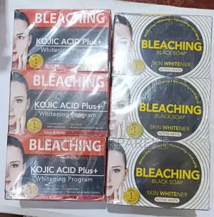 Neon Bleaching Black and Kojic Acid Soap by 6pcs