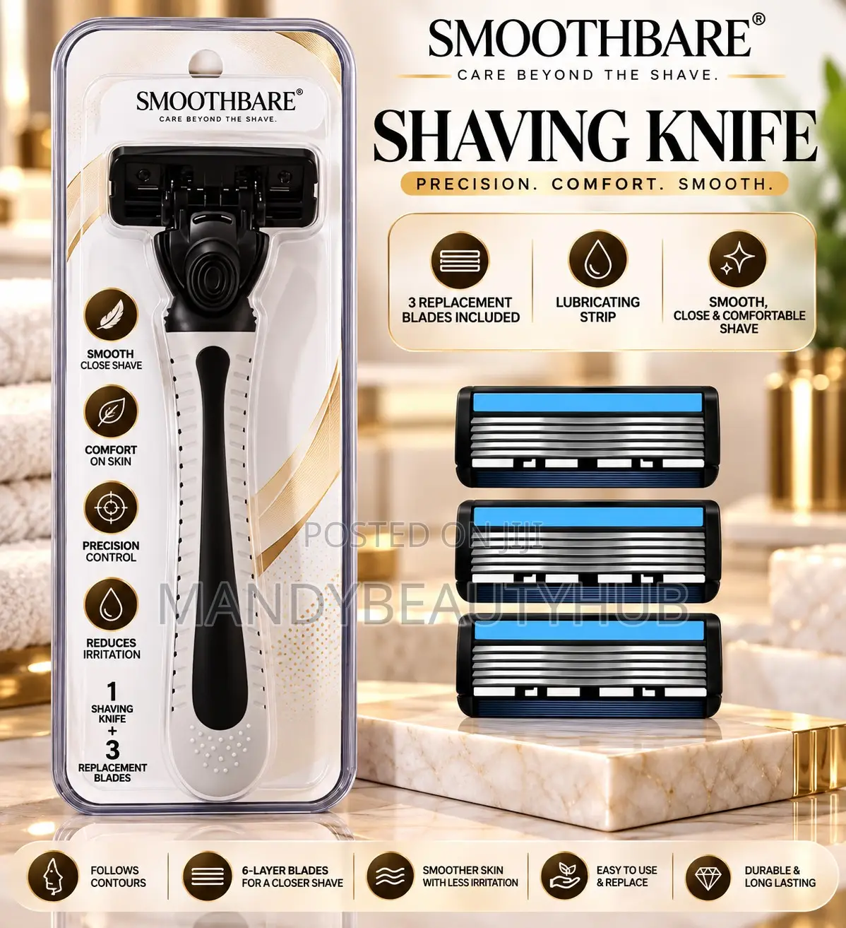 Smoothbare Shaving Knife