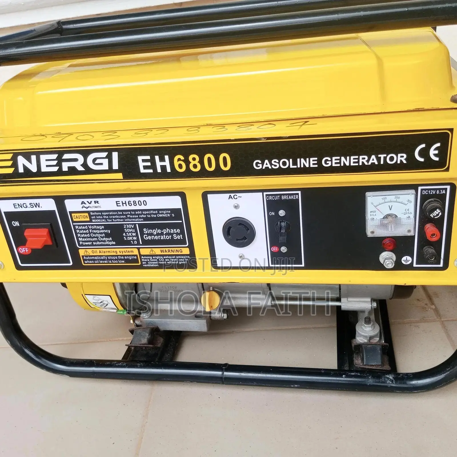 4.5KVA Énergi Generator