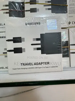 Travel Adapter Super Fast Charging 2.0(45W) USB Type C Cable(5A)