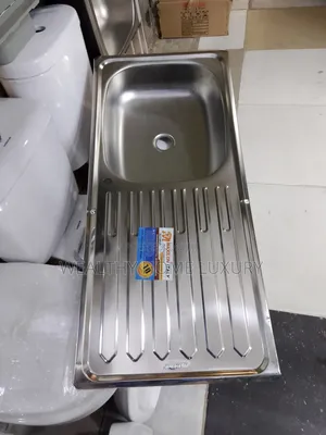 Maxilon Italy Stainless Steel Single Bowl Kitchen Sink With Drainer