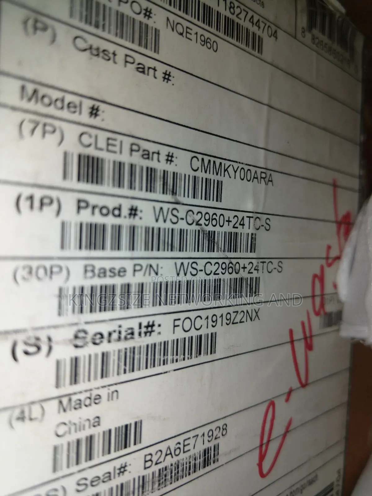 Cisco 2960+24tc-S