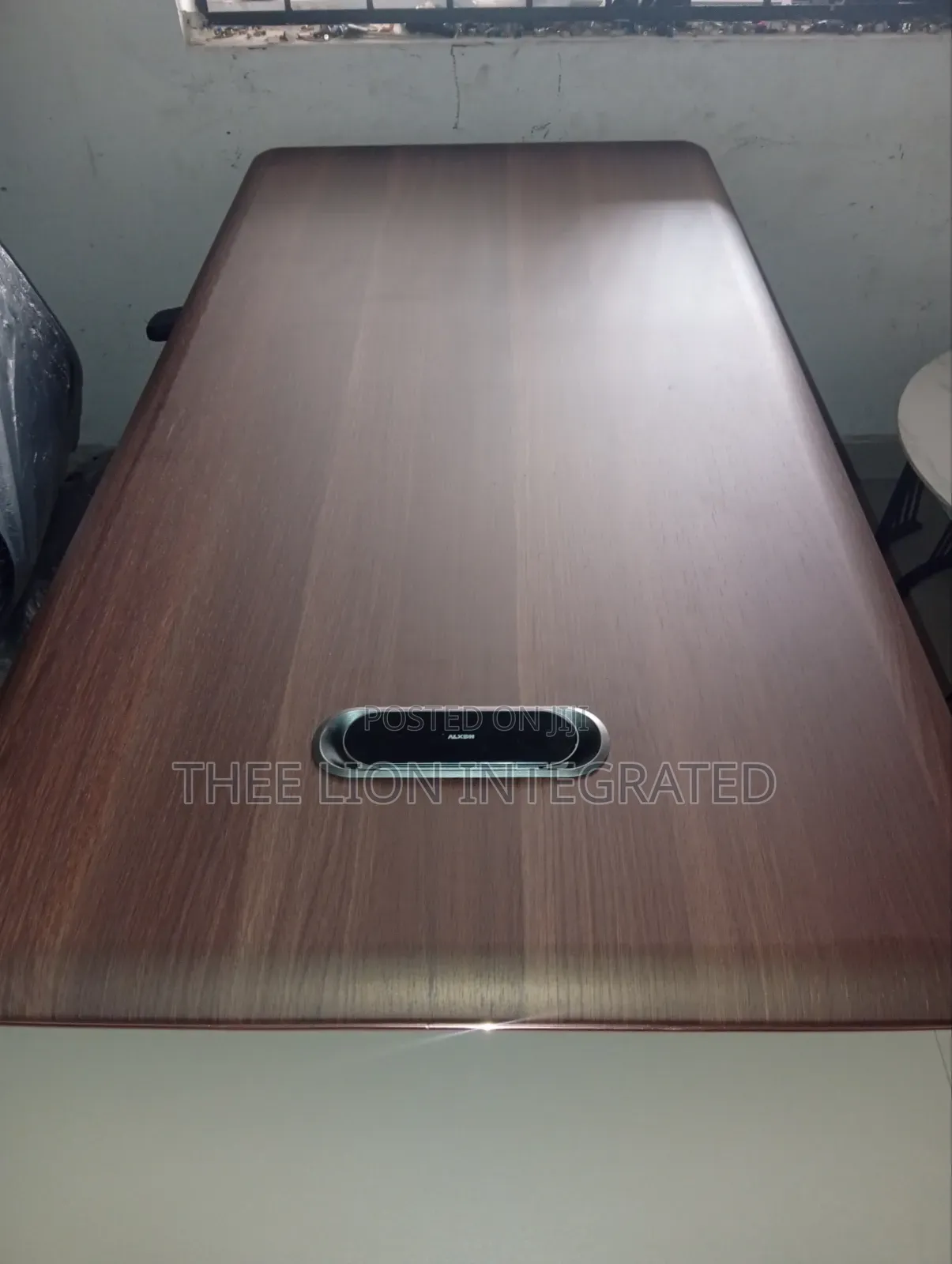 Modern Executive Office Table With Side Extension & Storage