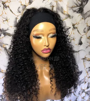 Soft Jerry Curl Band Wig+free Band