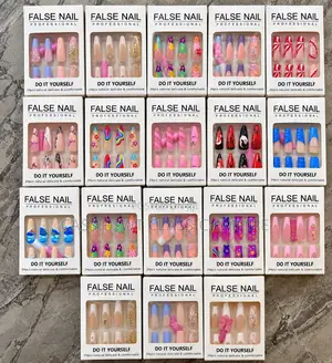 24-Piece Press-on False Nails – Artificial Nails in Various Designs
