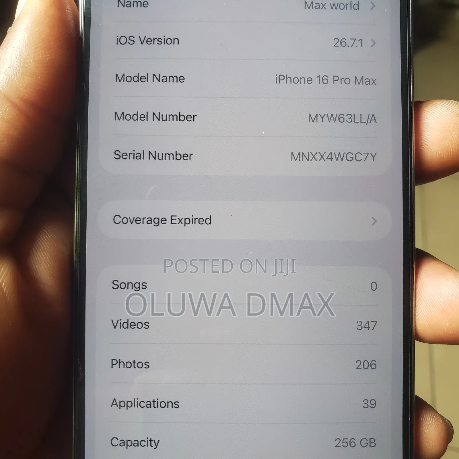 Apple iPhone 16 Pro Max 256 GB Silver