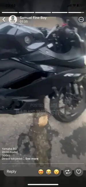 Yamaha R3 2024 Gray