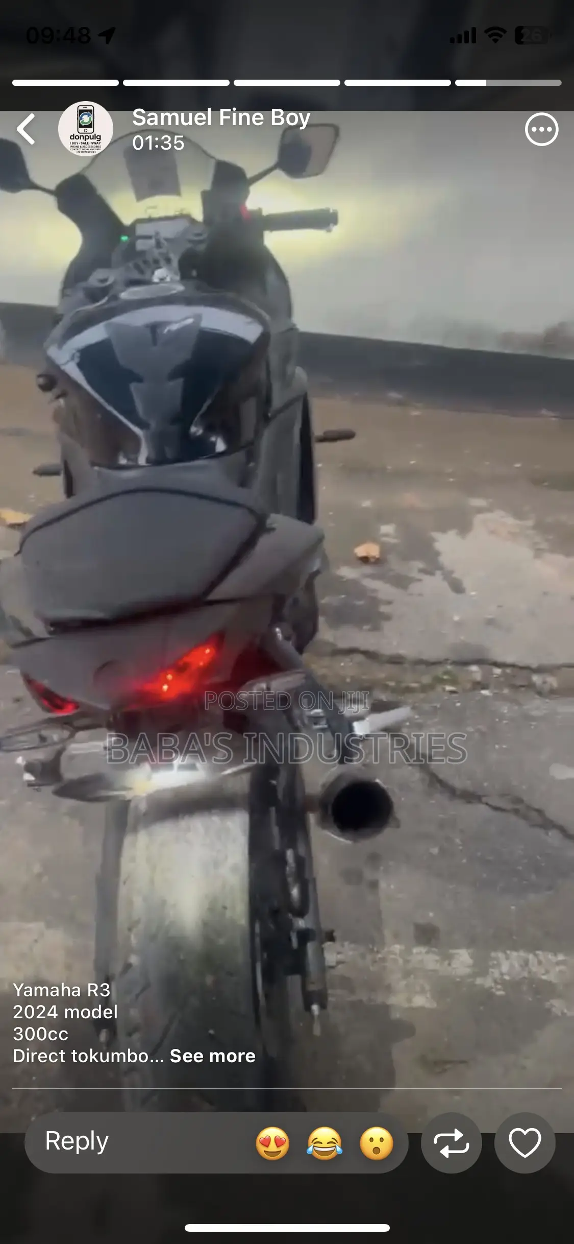 Yamaha R3 2024 Gray