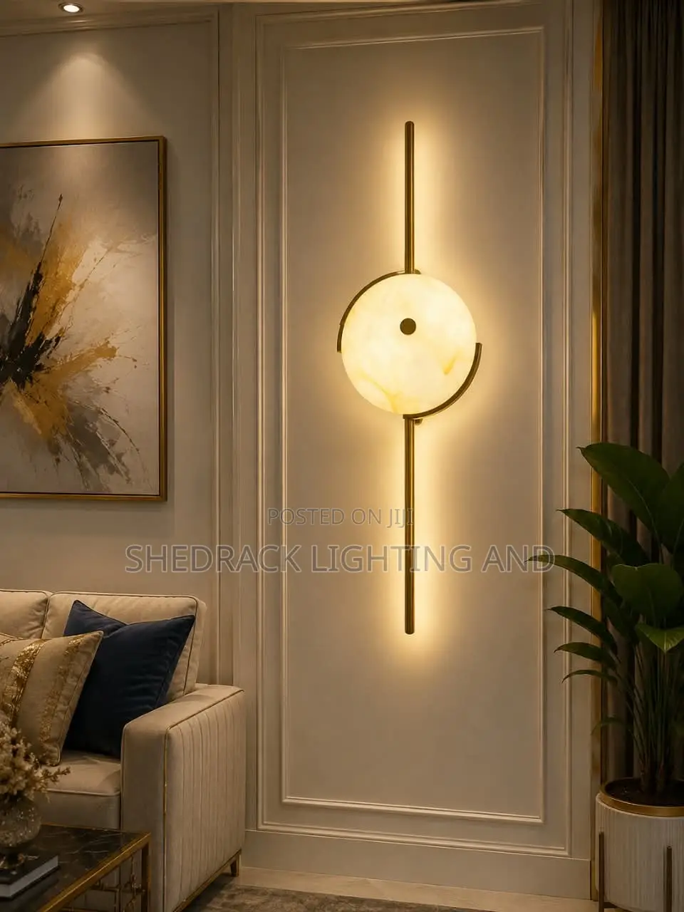  Luxury Moon Alabaster Wall Light!
