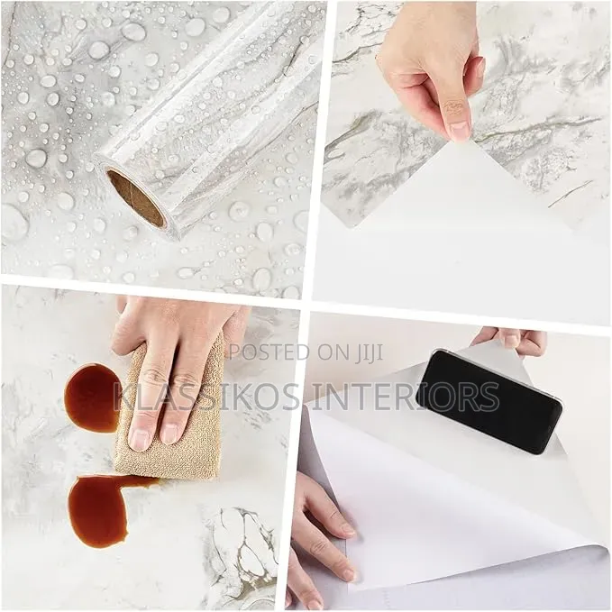 Luxury Marble Effect Self-Adhesive Sticker Wallpaper
