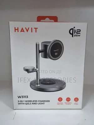 Havit W3113 3-in-1 Wireless Charger With Qi2.2 and Light