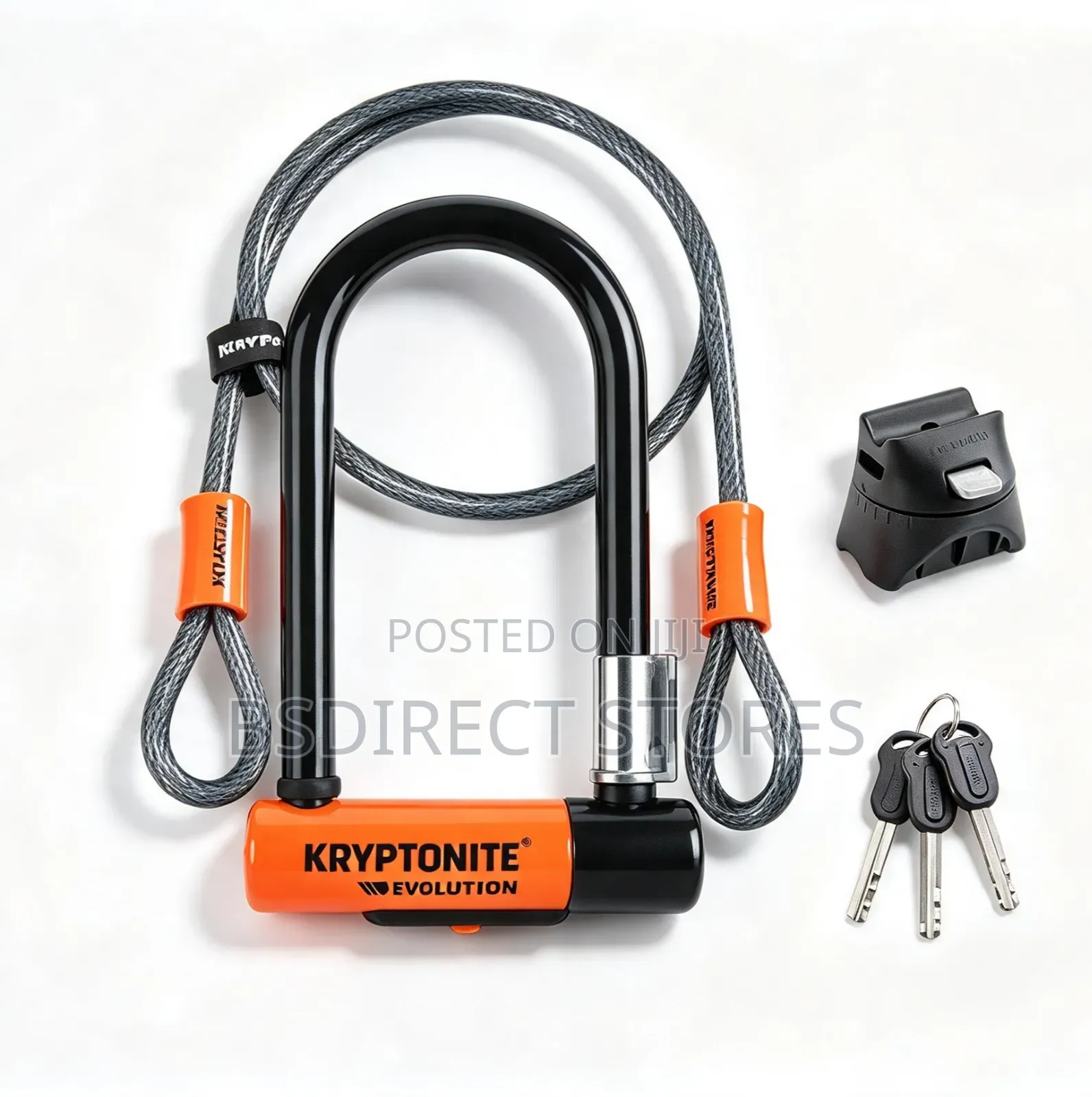 Kryptonite Kryptolok D Lock With 4 Foot Krytoflex Cable