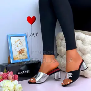 New Channel Heel Slippers