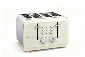 Essentials Wide Slot 4 Slice Toaster Adjustable Browning