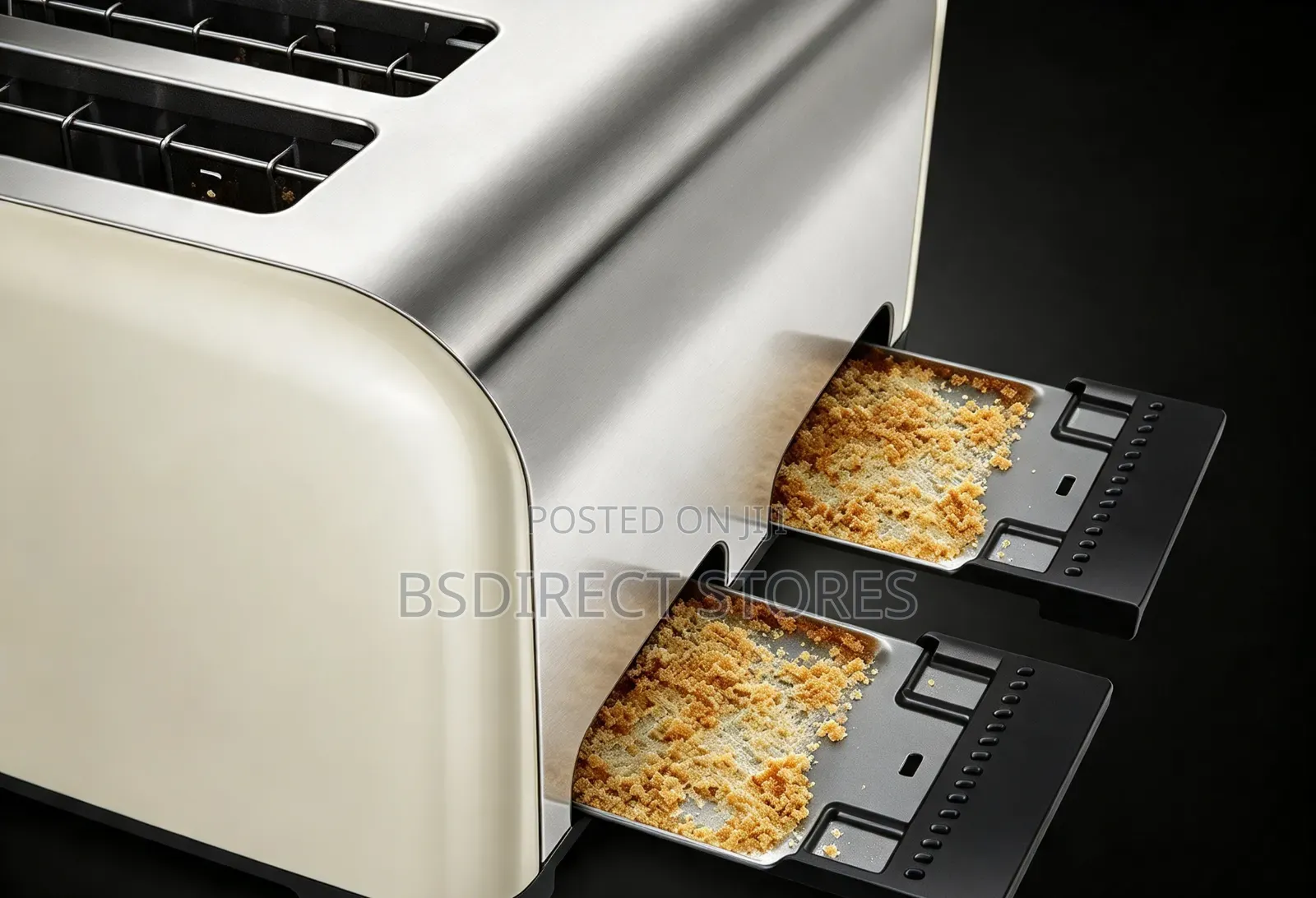 Essentials Wide Slot 4 Slice Toaster Adjustable Browning