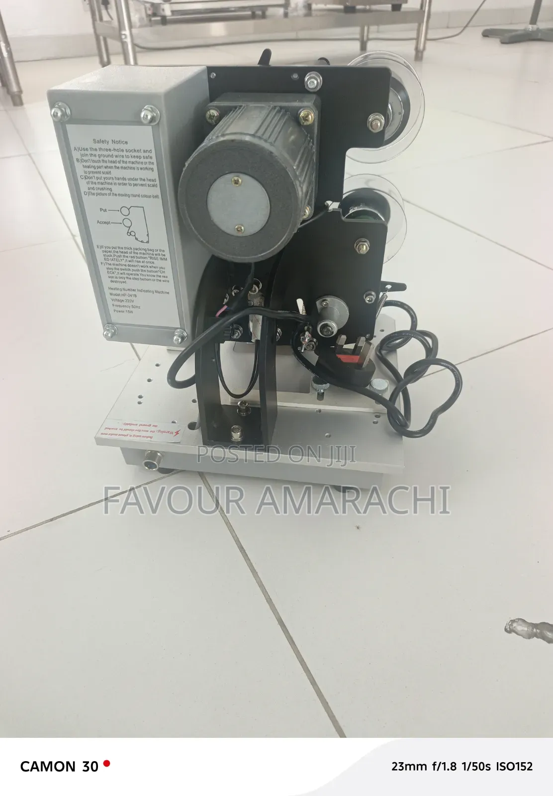 HP241 Ribbon Date Coding Machine