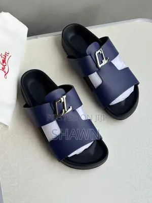 Christian Louboutin Leather Slippers