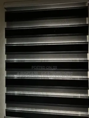 4 Pieces of Black Window Blinds – Fairly Used
