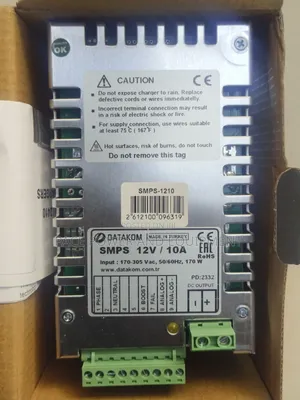 Datakom Battery Charger Without Display (12v/10a)