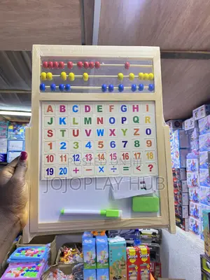 Wooden 5-in-1 Educational Abacus and Whiteboard Learning Center