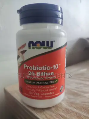 NOW Foods Probiotic-10 25 Billion CFU 50 Veg Capsules