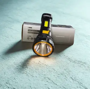 Solar & Rechargeable Roundfaced LED Flashlight