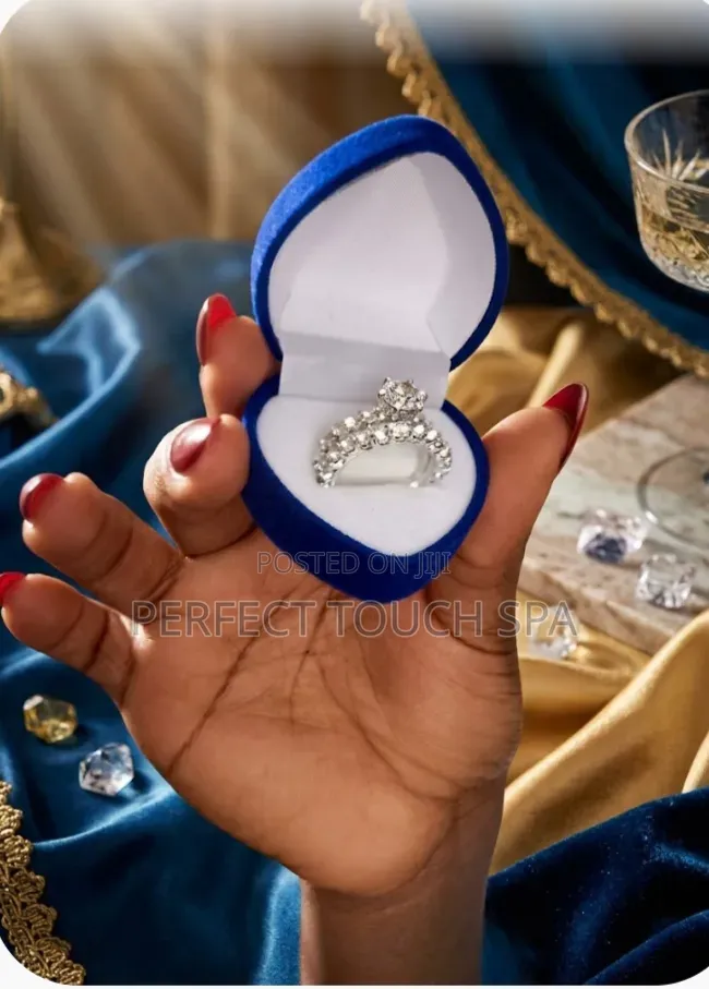 2pc Silver Engagement Ring