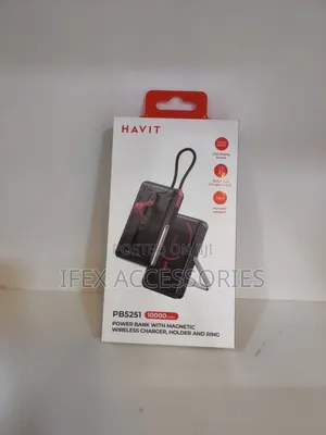Havit Pb5251 10000mah Power Bank With Magnetic Wireless Charger