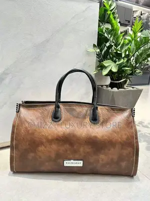 High Quality Luxury Men Genuine Leather Duffle Bag