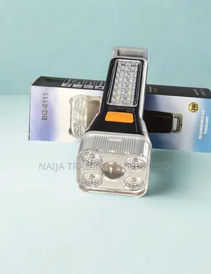 LED Flashlight - Portable Solar & Rechargeable Outdoor Light With Hook