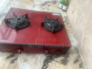 Red 2-Burner Gas Cooker