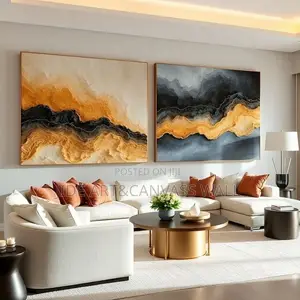 Modern Abstract Oil Color Mixing Wall Art Decors