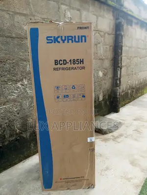 SKYRUN 180L Double Door Refrigerator in Silver
