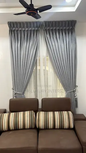 Double Pleat Design With High Quality Turkey Fabric