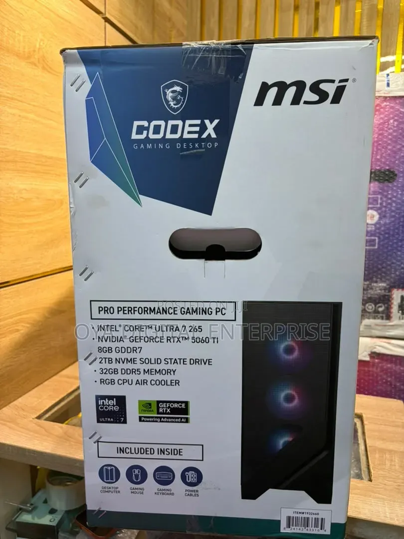 New Desktop Computer MSI Codex R2 32GB Intel Core Ultra 7 SSD 2T
