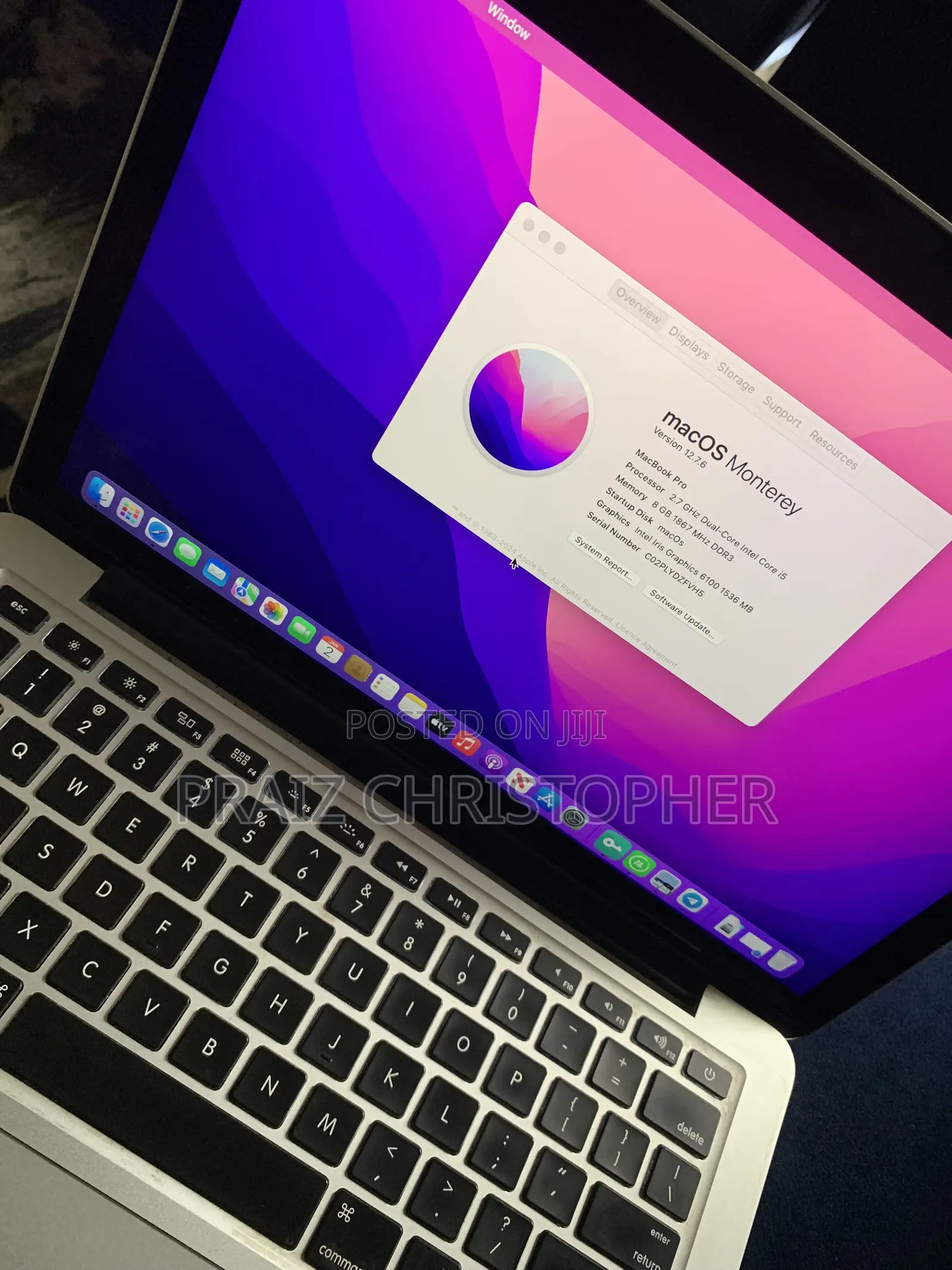 Laptop Apple MacBook Pro 2015 8GB Intel Core i5 SSD 128GB