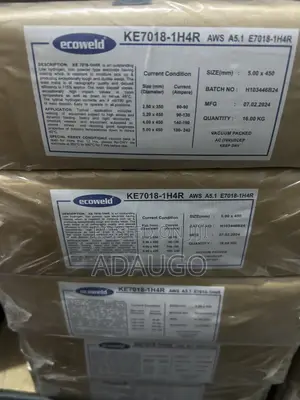 Ecoweld VACPAC KE7018-1H4R Low-Hydrogen Welding Electrodes.
