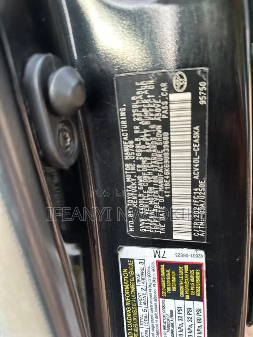 Toyota Camry 2008 Black