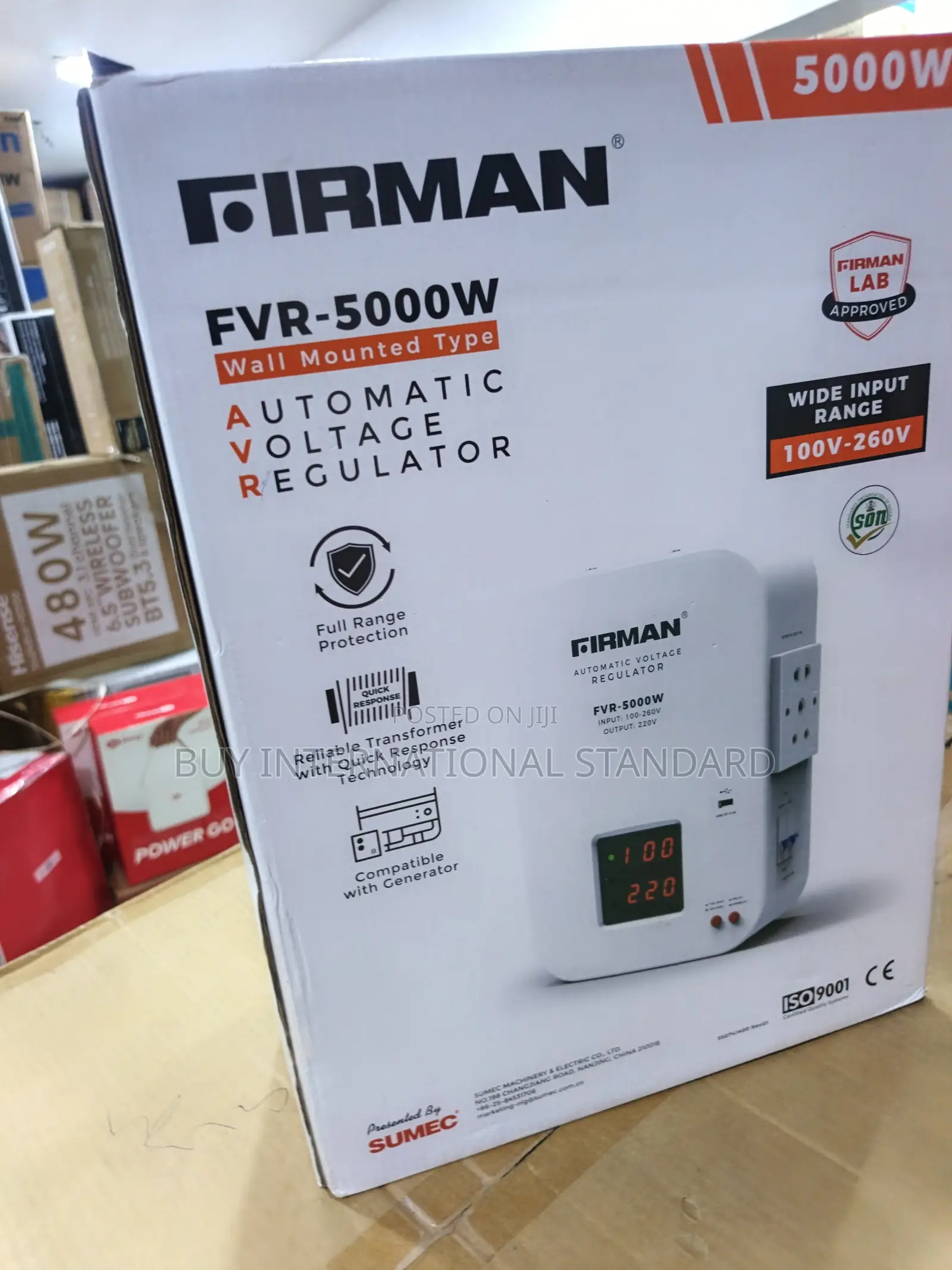 FIRMAN FVR-5000W 5KVA Domestic Electrical Voltage Controller